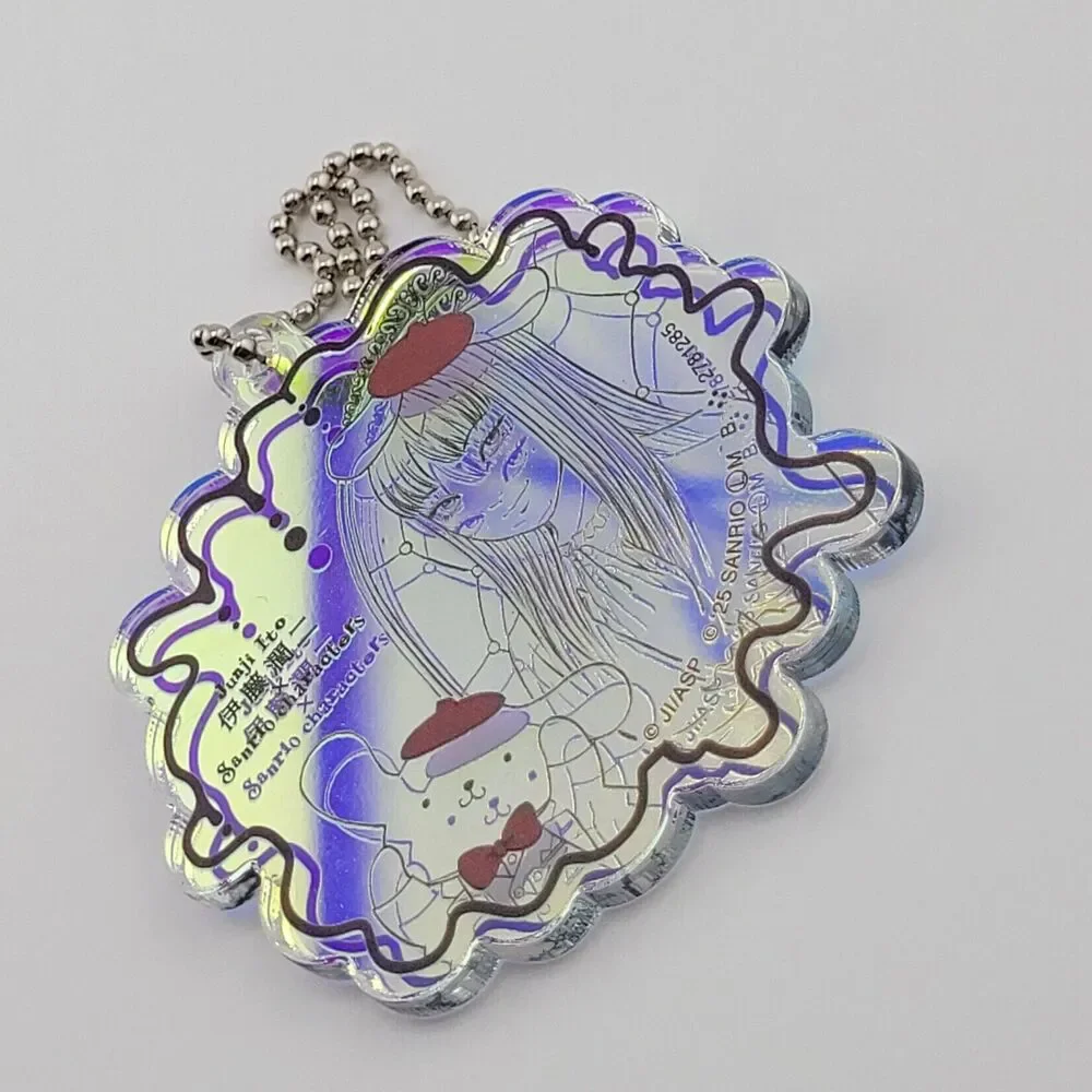 Tomie & Pompompurin - Junji Ito x Sanrio Blue Acrylic Charm